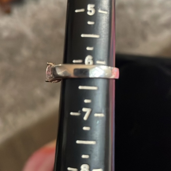 Sterling silver ring with glass stone size 6.1 - Picture 6 of 6